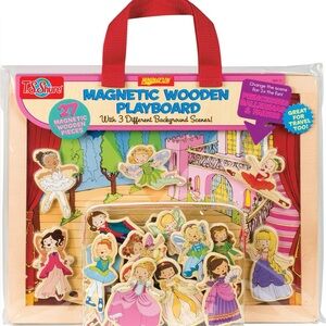 Princesses Ballerinas & Fairies Wooden Magnetic Playboard Set